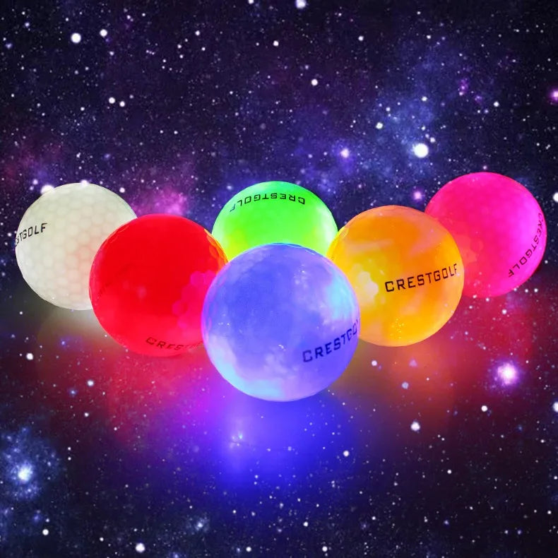 Luminescent Golf Balls Night Practice Durable Golf Ball Outdoor Training Portable LED Luminous Ball Professional Sport Equipment