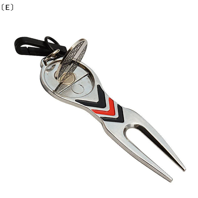 〔E〕Golf Repair Tool Ball Magnetic Alloy Marker Belt Hook Standard Golf Sports Accessories〔Winter5〕