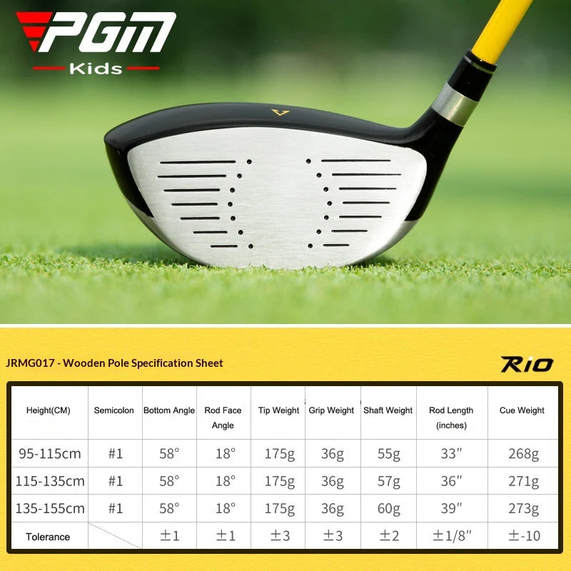 PGM Children's Golf Clubs - Large Volume 1 Wood for Kids, Boys, Beginners, Girls, Teenagers, Graphite Shafts JRMG017