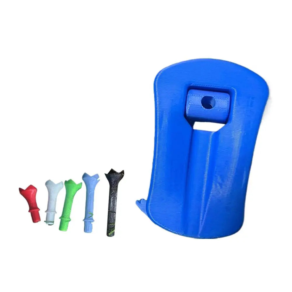 Golf Training Ball Tees Stand Plastic Hinged Turf Base Stable Durable Long Lasting Performance Golf Club Holder