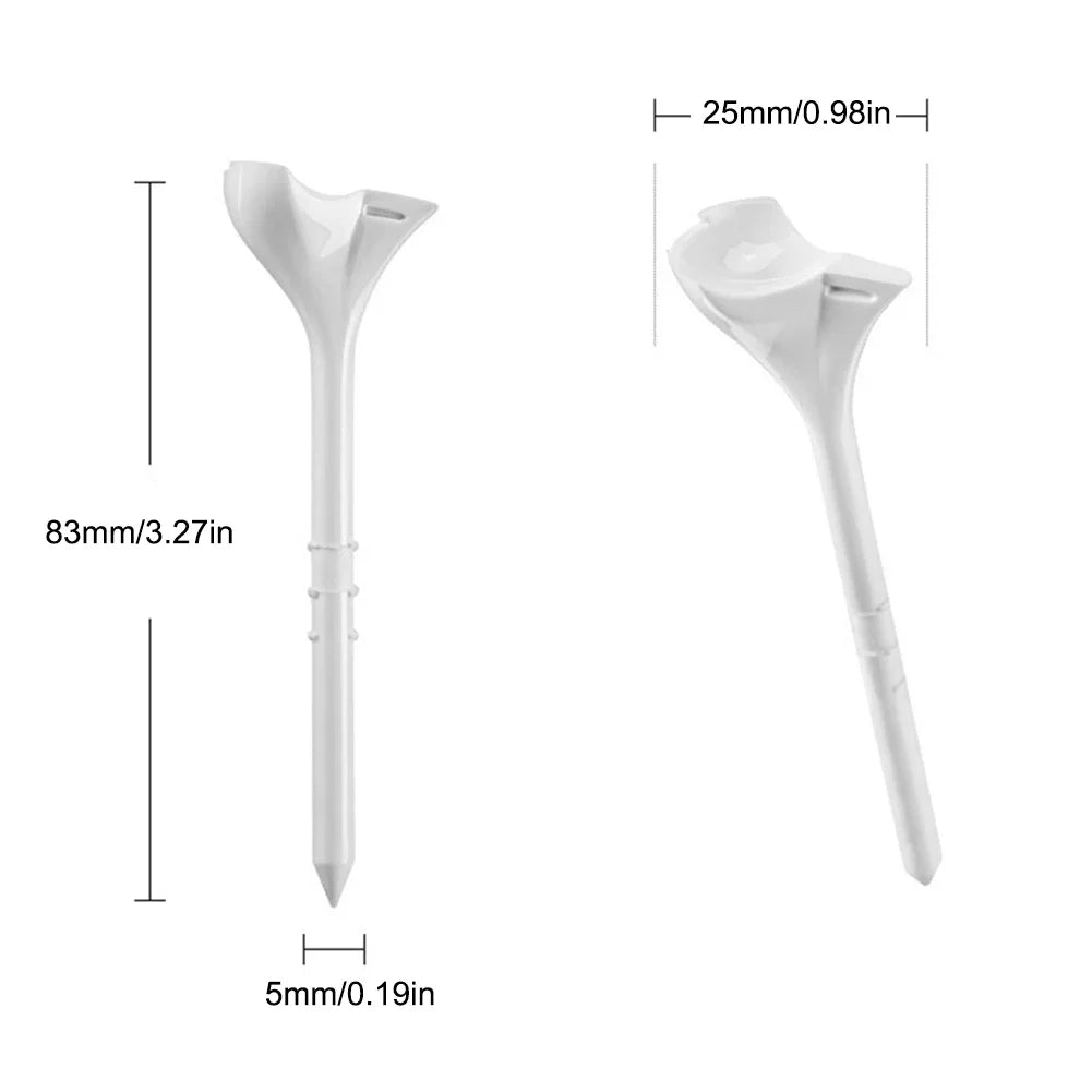 20/40PCS BambooGolf Tees Holder Ball Nail 10 Degree Oblique Insertion Reusable Tee for golfer gift golf ball holder 골프tee