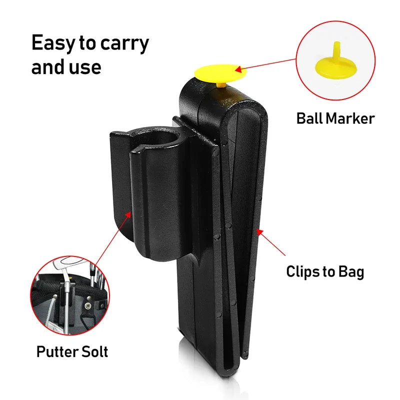 Golf Club Clamps Ball Bag Clamps Putter Retaining Clamps Club Golf Training Equipment Outdoor Sports Golf Training Accessories
