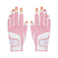 Comfortable Women's Sport Gloves Fingerless Non-slip Ladies Golf Gloves Left Right Hand Breathable Golf Mittens Golf Accessories