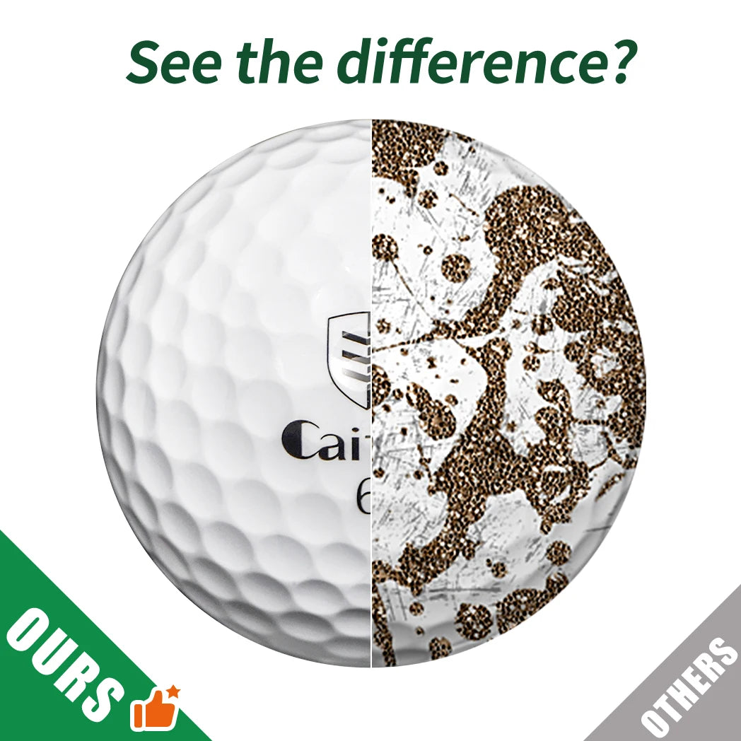 Caiton 100pcs 3-Layer Golf Balls - High Performance, Long Distance, Spin Control, Durable, High Accuracy - Training & All Levels