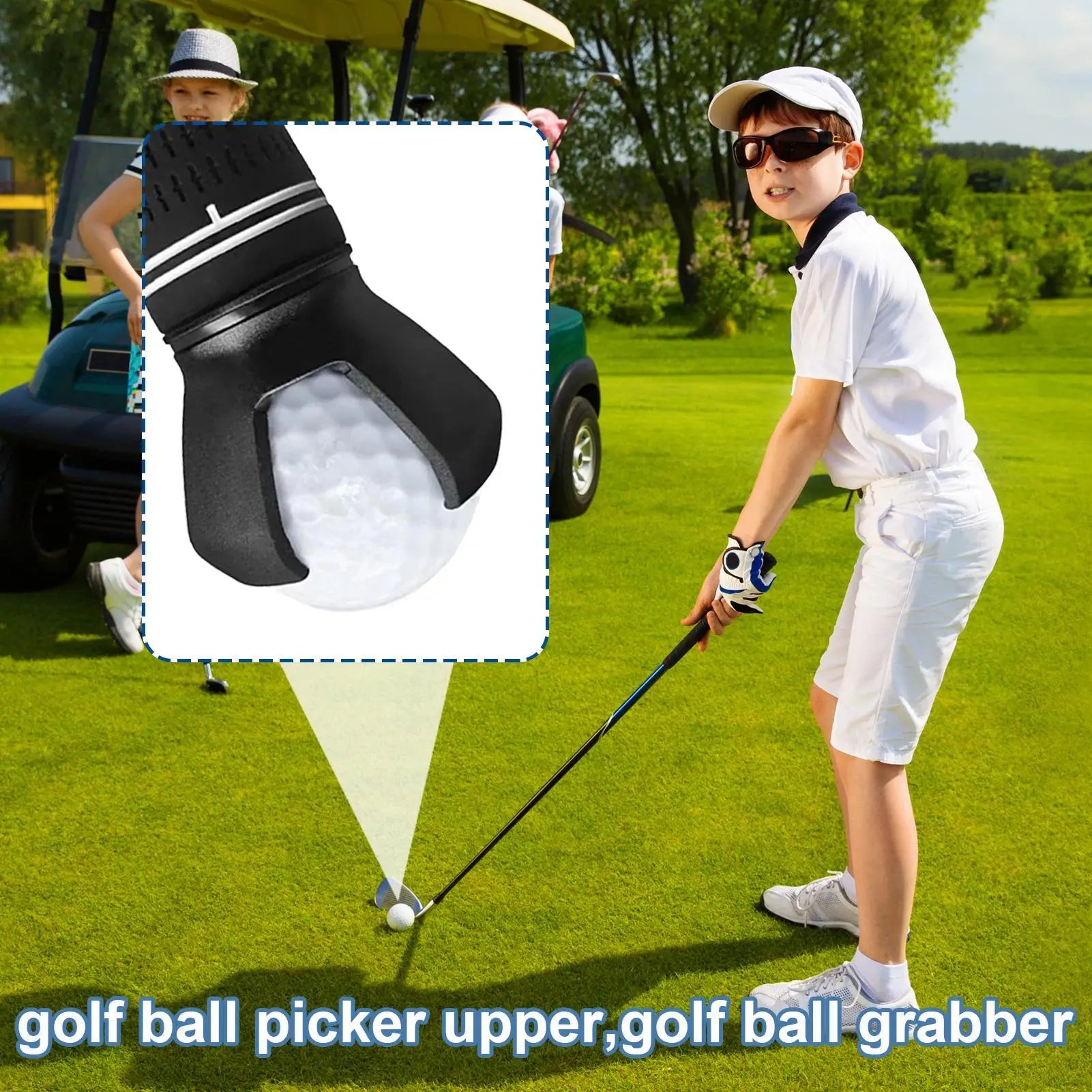 1Pcs Golf Ball Pick Up Clip Tools Retriever Durable stable Back Knee Saver Claw Grabber portable Tool Kit mini Golfer Grip