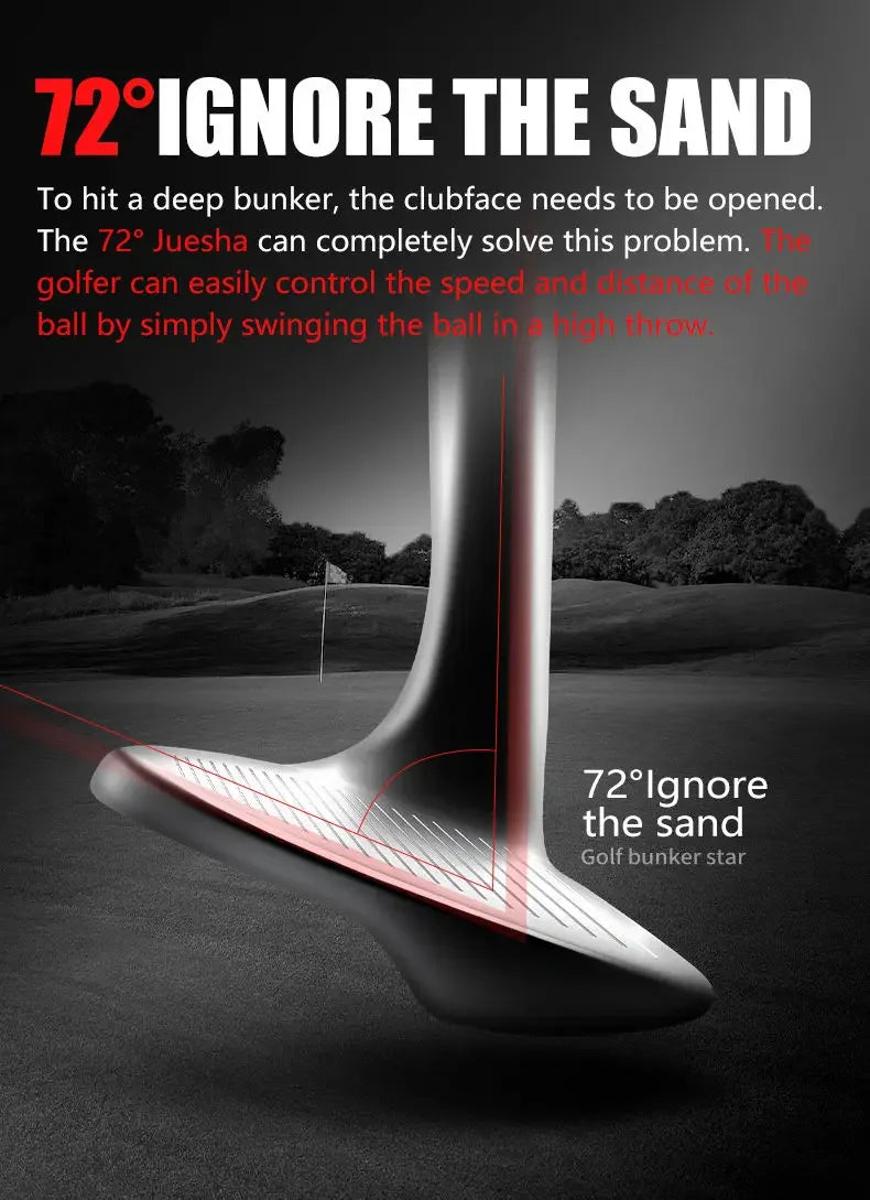 PGM Golf Clubs for Men Right Handed Golf Club Sand Pole Stainless Steel Irons Wedges 72 Degree CNC Texture Golf Supplies