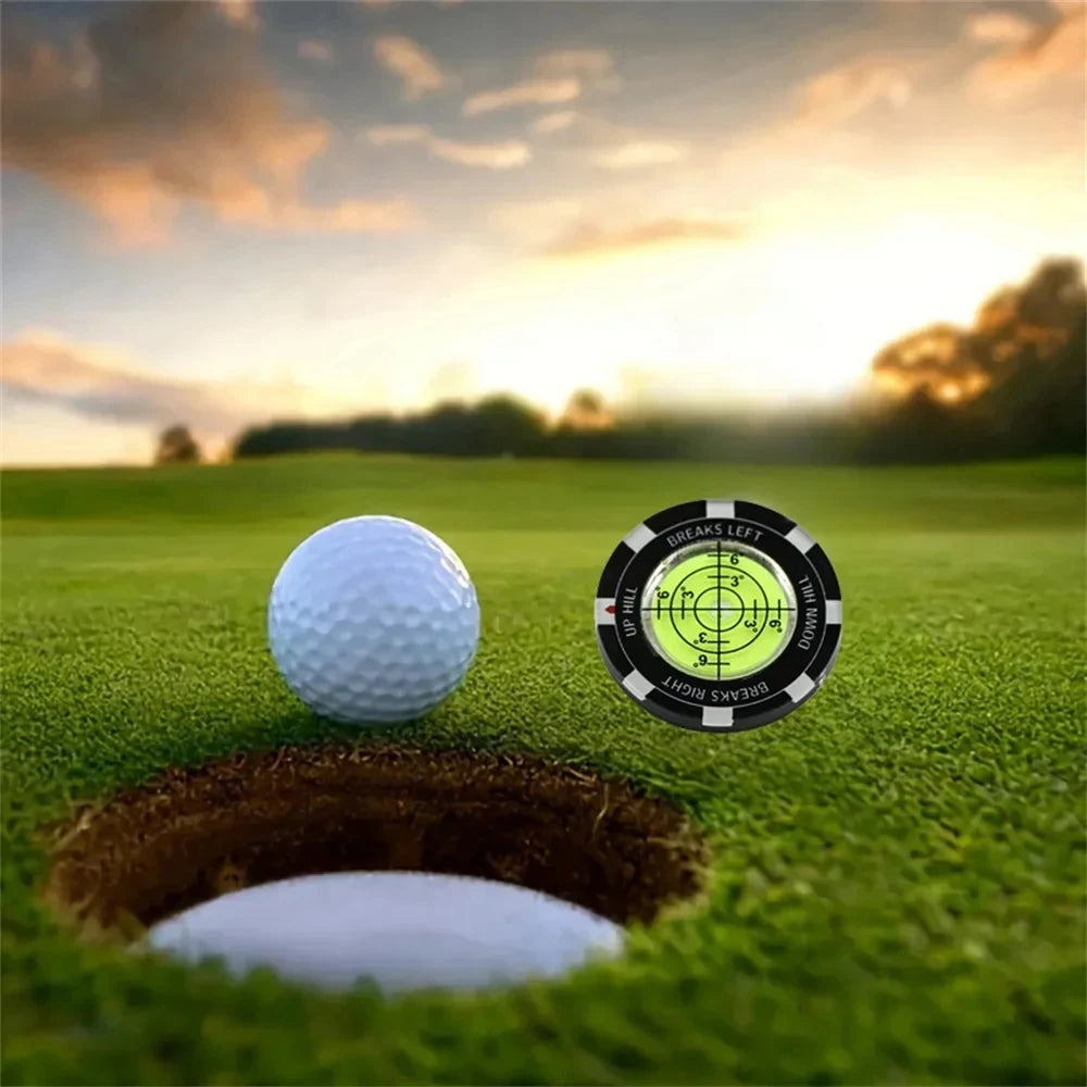 Golf Putt Ball Marker High Precision Round Green Reader Golfing Putting Aid Slope Reader 1PC