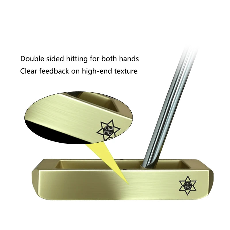 Golf double-sided putters are simple and balanced putters, and they can be directly inserted into the putter and both left and r