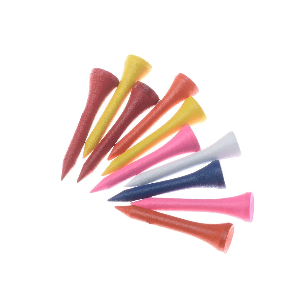 High Quality Wooden Golf Ball Seat, Golf Accessories Mixed Color 100Pcs, Random Color