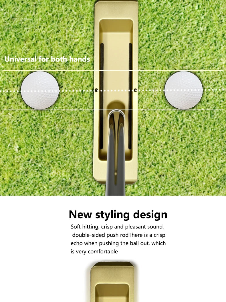 Golf double-sided putters are simple and balanced putters, and they can be directly inserted into the putter and both left and r