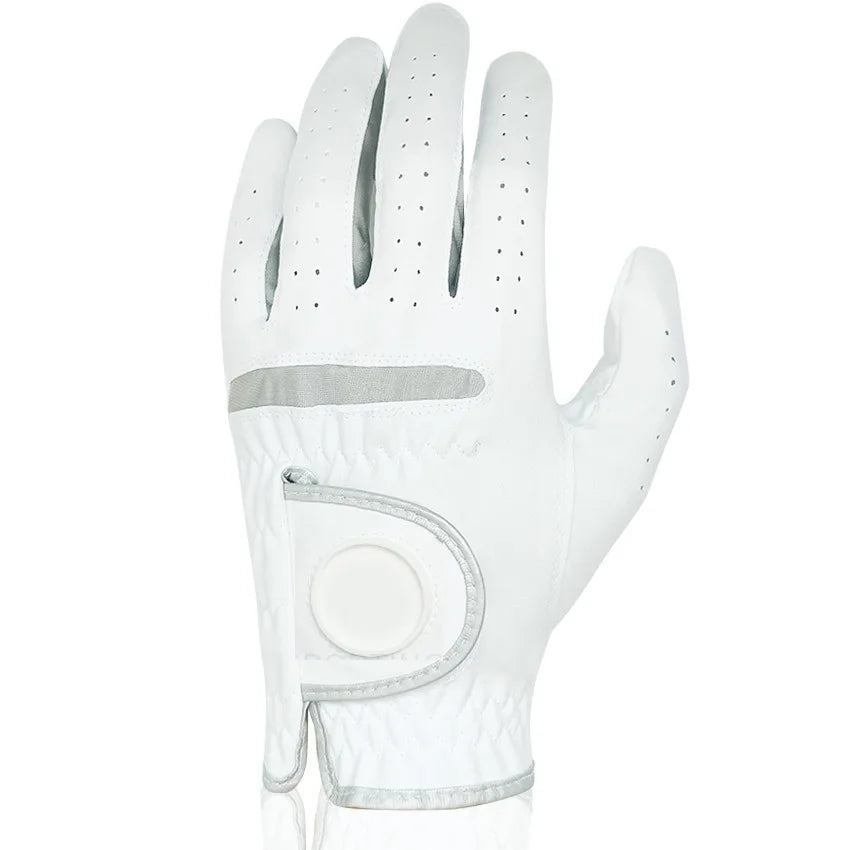 Pack 1 Pc Golf Gloves Men's Left/Right Hand Soft Breathable Pure Sheepskin With Anti-slip Granules Golf Gloves Golf Men