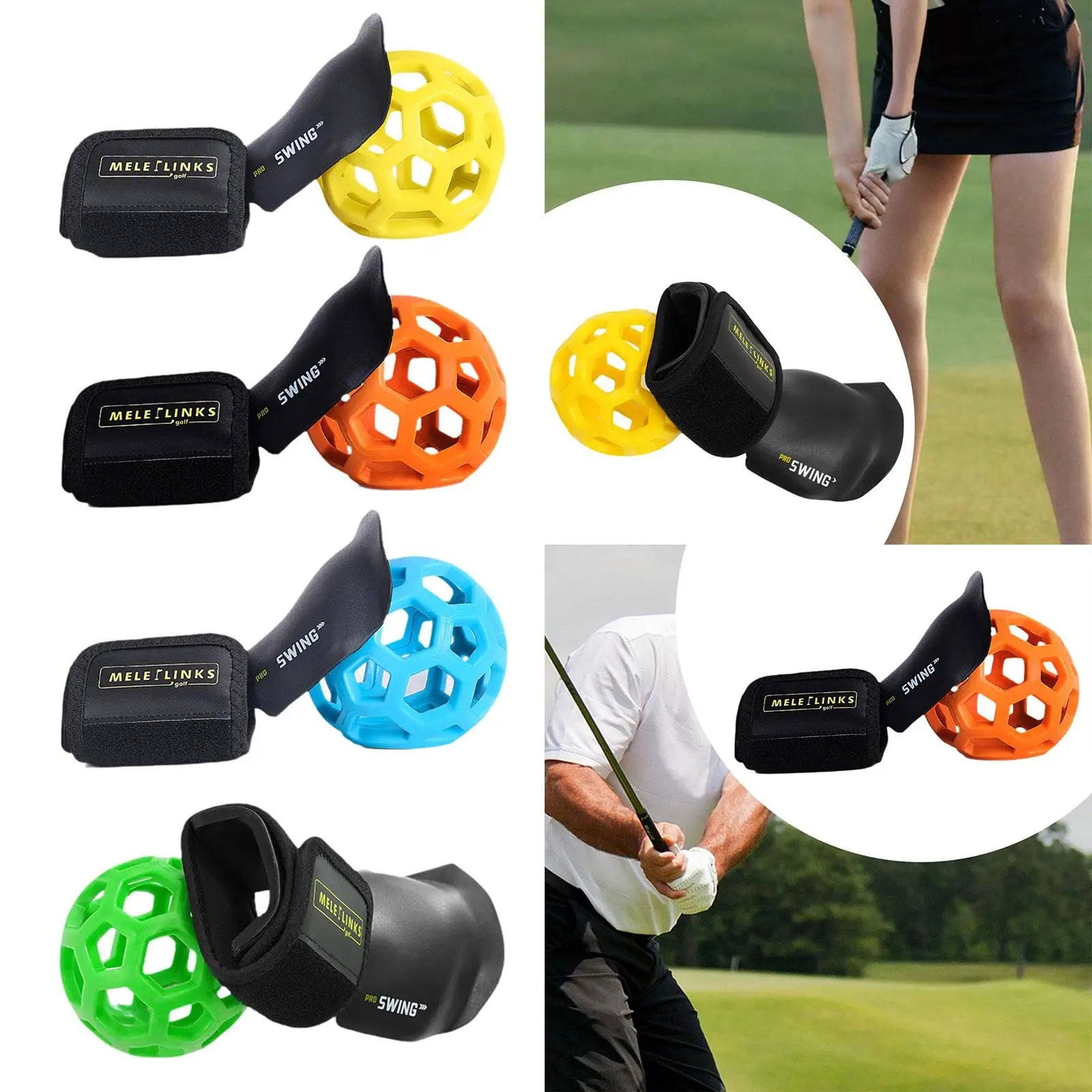 Golf Trainer Ball Kit , Golf Swing Training Aid Set, Golf Wrist Trainer for Outdoor