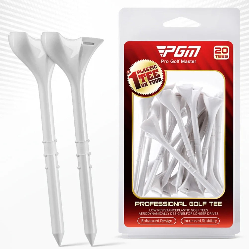 20/40PCS BambooGolf Tees Holder Ball Nail 10 Degree Oblique Insertion Reusable Tee for golfer gift golf ball holder 골프tee