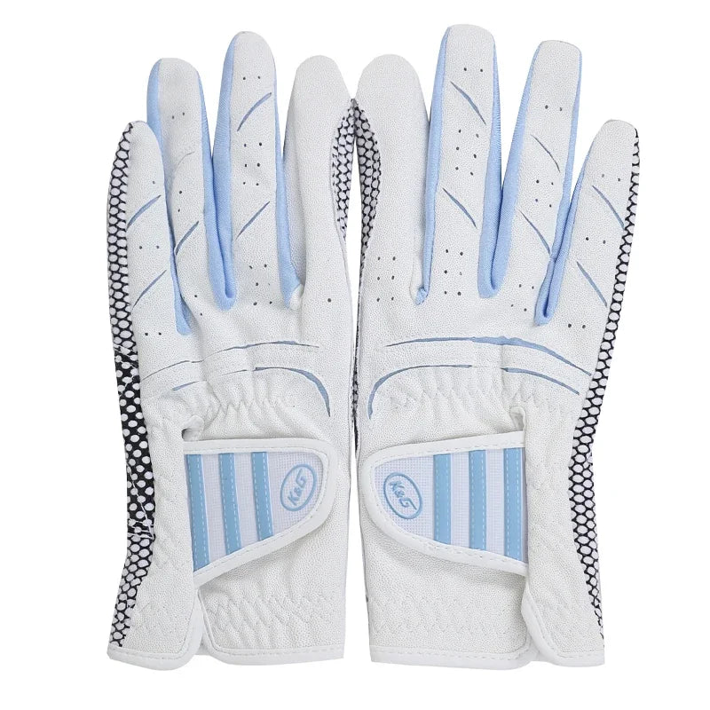 Golfist Women Golf Gloves Left Hand Right Hand Sport Mitten Quality PU Non-Slip Golf Gloves Breathable Palm Protection Handcover