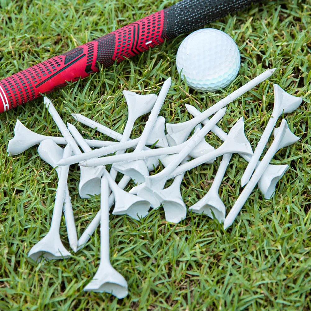 20/40PCS BambooGolf Tees Holder Ball Nail 10 Degree Oblique Insertion Reusable Tee for golfer gift golf ball holder 골프tee