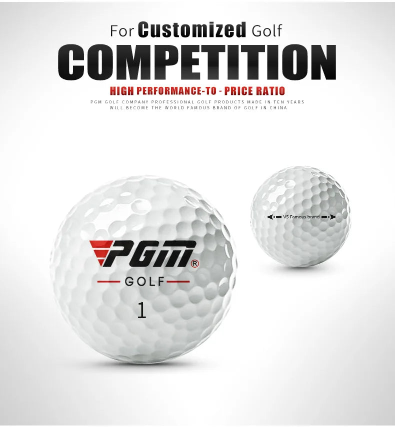 PGM Golf Ball Three-layer Match Balls Gift Box Package Synthetic Rubber Material