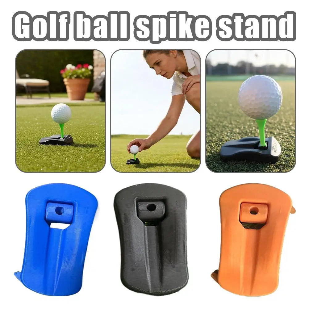 Golf Training Ball Tees Stand Plastic Hinged Turf Base Stable Durable Long Lasting Performance Golf Club Holder