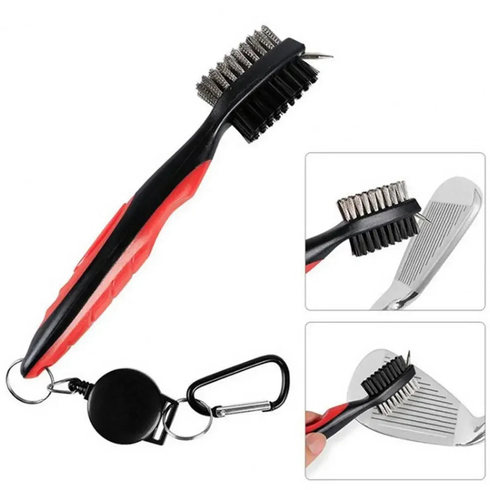 Club Cleaning Brush Golf Club Brush Golf Grooves Cleaning Brush 2 Sided Golf Putter Wedge Ball Cleaner Gof Accessories