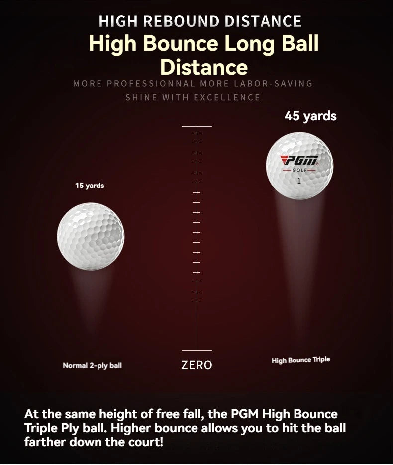PGM Golf Ball Three-layer Match Balls Gift Box Package Synthetic Rubber Material
