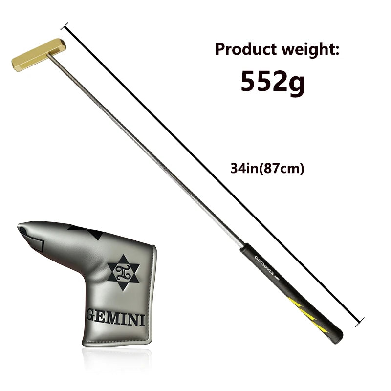 Golf double-sided putters are simple and balanced putters, and they can be directly inserted into the putter and both left and r