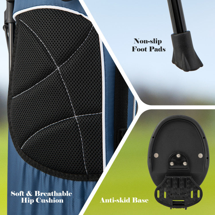 Golf Stand Cart Bag with 4 Way Divider Carry Organizer Pockets