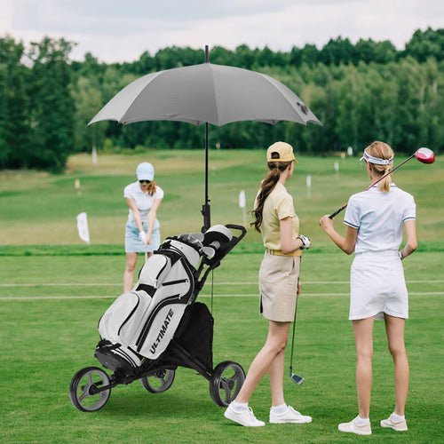 1PC 3 Wheels Folding Golf Push Cart with Storage Bag and Scoreboard